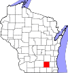State map highlighting Jefferson County