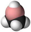 Space-filling model of borirane