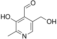 Skeletal formula of pyridoxal