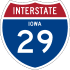 Interstate 29 marker
