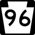 Pennsylvania Route 96 marker
