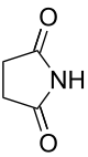 Skeletal formula of succinimide
