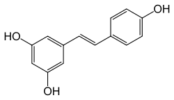 Chemical 9–69 structure of trans-resveratrol