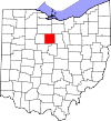 State map highlighting Crawford County