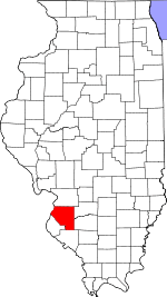 St. Clair County's location in Illinois