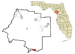Location in Levy County and the state of Florida