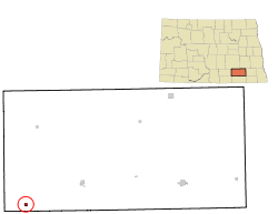 Location of Kulm, North Dakota