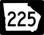 State Route 225 marker