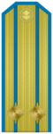 Rank insignia of Подполковник of the Bulgarian Air forces.png