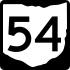 State Route 54 marker