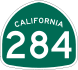 State Route 284 marker