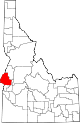 State map highlighting Washington County