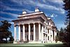 The severe classicism, perfect balance, and heavy ornamentation of Hyde Park, designed for Frederick Vanderbilt by McKim, Mead & White, is a perfect example of Beaux-Arts architecture.