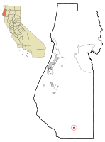 Location in Humboldt County and the state of California