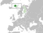 Map showing Åland in Europe