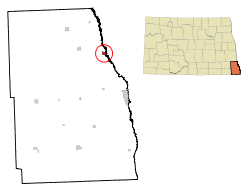 Location of Abercrombie, North Dakota