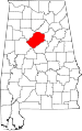 State map highlighting Jefferson County