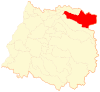 Map of Romeral commune in the Maule Region