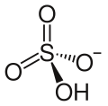 Hydrogen sulfate (bisulfate)