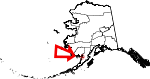 State map highlighting Bristol Bay Borough