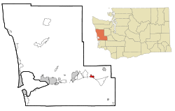 Location of Elma, Washington