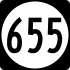 State Route 655 marker