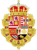Coat of Arms of Archduke Charles of Austria Claim to the Spanish throne (SpanishTerritories of the Crown of Aragon).svg