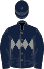 Dark blue, grey triple diamond