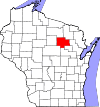 State map highlighting Langlade County