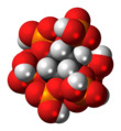 Space-filling model of phytic acid