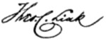 Signature of Theodore C. Link.png
