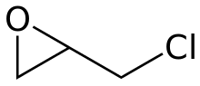 Epichlorohydrin skeletal structure