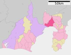 Location of Fuji