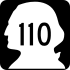 State Route 110 marker