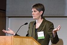 Sandra Steingraber MTMLecture 2008 11 11 podium (cropped).JPG