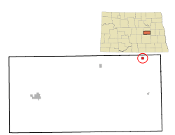 Location of McHenry, North Dakota