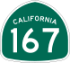 State Route 167 marker
