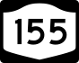 New York State Route 155 marker
