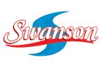 Swanson logo on TV dinners.