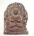 Group of gilt-bronze Buddhist plaques from Anapji.jpg