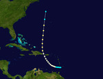 1943 Atlantic hurricane 9 track.png