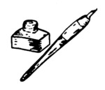 Indian Election Symbol Ink Pot and Pen.png