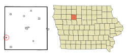 Location of Varina, Iowa