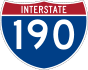 Interstate 190 marker