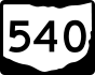 State Route 540 marker