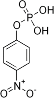 Skeletal formula of para-nitrophenylphosphate