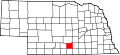 State map highlighting Kearney County