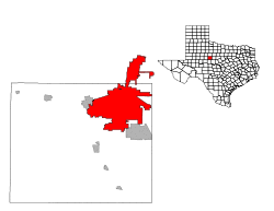 Location in the state of Texas