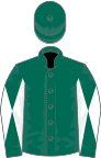 Dark green, dark green and white diabolo on sleeves