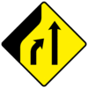 Arrow with second line merging into it from right